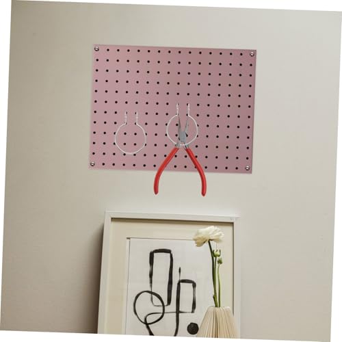 PartyKindom 10pcs Heavy Duty Metal Pegboard Hooks for Garage Craft Storage Secure Circular Design Strong Load Capacity Hardware Accessories for Hanging Board Organizer