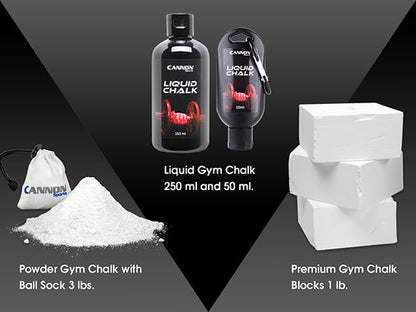 Cannon Sports Liquid Gym Chalk – Pro Non-Slip & Sweatproof Grip – Quick Dry Mess-Free Hand Chalk for Weightlifting, Powerlifting, Rock Climbing, Gymnastics, Pole Dancing & Training - size: 100 ML