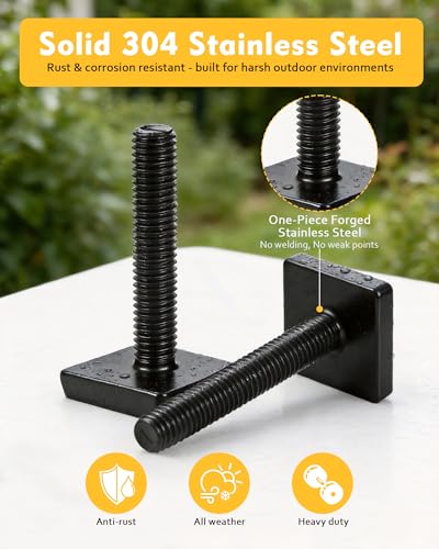 T Slot Bolts for Roof Rack Cross Bars, Platform, Cargo Basket, Stainless Square T Track Bolt Adapter to Secure Bike/Ski/Kayak Rack, Solar Panel, Awning, 4mm Thick - color: M6x35mm,12pk