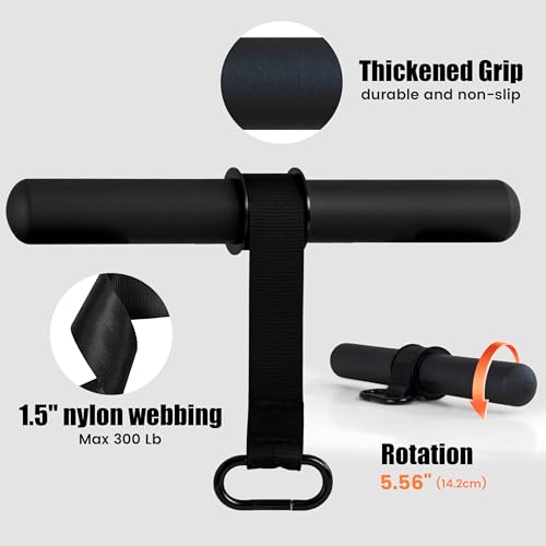 Wrist Roller Forearm Strengthener with Wrist Strap, Thick Carbon Steel Forearm Exerciser Grip Strength Trainer, 300 LB Nylon Webbing for Single-Arm Pull Training, Home Gym Wrist Trainer - color: BLACK+Wrist Strap