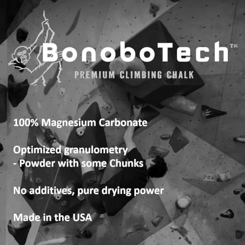 Climbing Chalk for Climbing, Bouldering, Gymnastics, Weightlifting resealable Bag - Magnesium Carbonate Powder - size: 70.8 gr (2.5 oz)