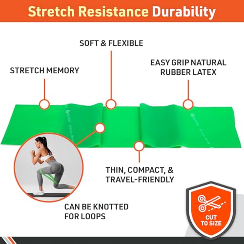 Body Sport Medium Resistance Exercise Band, Orange