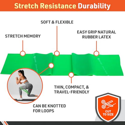 Body Sport Medium Resistance Exercise Band, Orange