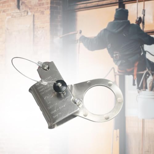 Rope Grab, Arrest Ascender Blocker Sturdy Limiter Rope Protector Fall Protection for Pulley Rappelling Rock Climbing Caving