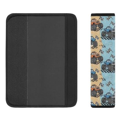 2PCS Universal Fit Car Seat Belt Pad for Kids, Most Cars, Truck Monster Racing Car Seat Belt Cushion, Shock Absorption - color: Pattern 634