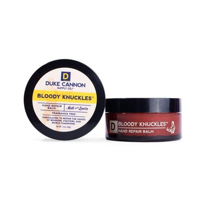 Duke Cannon Bloody Knuckles Hand Repair Balm - Travel Size 4 Pack, 1.4 oz Each, Unscented Moisturizer for Dry, Cracked Hands - size: 1.4 Ounce (Pack of 4)