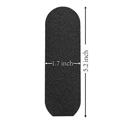 Stainless Steel Pedi File Refill, 80 Grit, Black - Pedicure Refill Pads - Foot Rasp Pad with Removable Glue,Size 5.2" L x 1.7" W, - size: 80 Grit