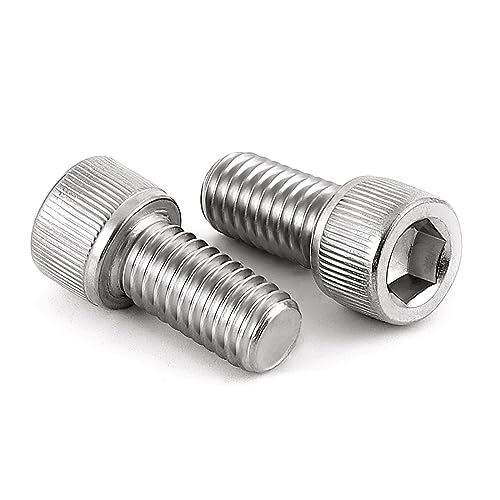 M3 x 14mm Socket Head Cap Screws, Stainless Steel 18-8 (304), Allen Socket Drive, Full Thread, Bright Finish, 50 PCS - size: M3 x 14mm