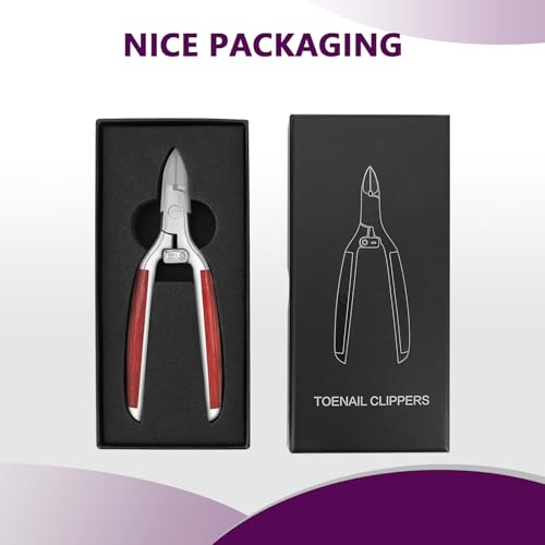Toenail Clippers for Thick Toenails Super Sharp, Heavy Duty Toe Nail Clippers for Men Women Adult Seniors Long Handle, Professional Ingrown Toenail Cutters Pedicure Clipper
