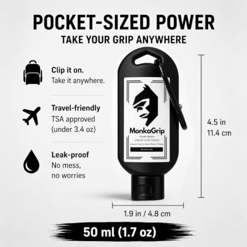 Liquid Chalk for Gym & Climbing – Long-Lasting, Sweat-Resistant Grip Solution for Weightlifting & Crossfit