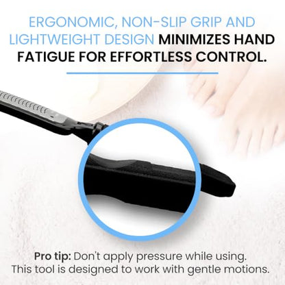 Colossal Foot rasp Foot File and Callus Remover. Best Foot Care Pedicure Metal Surface Tool to Remove Hard Skin. Can be Used on Both Wet and Dry feet, High Grade Stainless Steel File