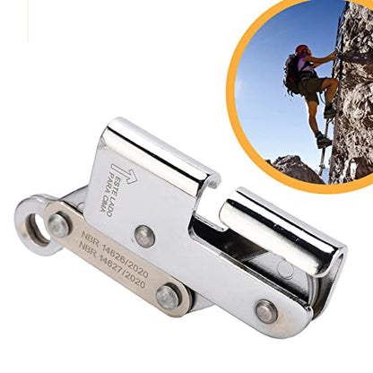 Fall Prevention Self Locking Device Built in Spring Multiple Function Rope Grab with Strong Loading Capacity Made by Alloy Steel for Rock Climbing