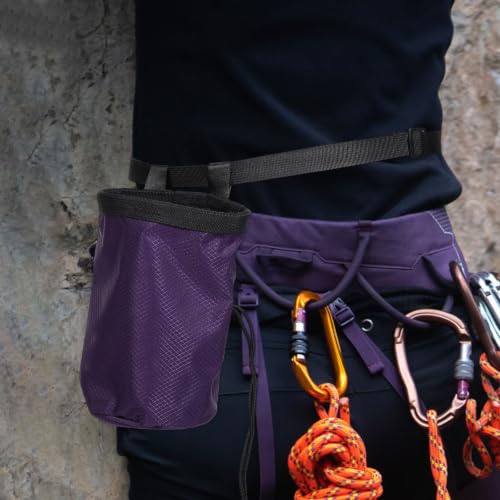 Large Capacity Chalk Bag for Climbing with Ergonomic Design and Oxford Cloth Material, Portable Outdoor Powder Bag for Rock Climbing and Mountaineering Activities