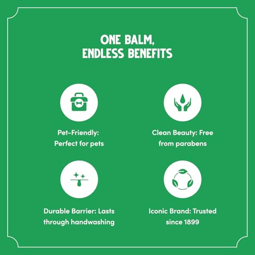 Bag Balm Vermont's Original Hand Moisturizer, Hand Balm for Dry Skin, Cracked Hands, Heels & Dry Hands Treatment, For Dogs and More Ointment, Lotion - 8oz Tin, 3 Pack - size: 8 Ounce (Pack of 3)