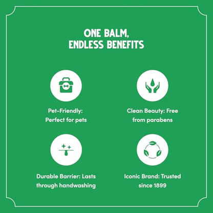 Bag Balm Vermont's Original Hand Moisturizer, Hand Balm for Dry Skin, Cracked Hands, Heels & Dry Hands Treatment, For Dogs and More Ointment, Lotion - 8oz Tin, 3 Pack - size: 8 Ounce (Pack of 3)