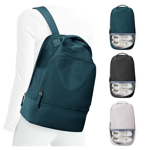 Gym Backpack for Women, Gym Bag with Shoe Compartment, Water Resistant Lightweight Sports Yoga Travel Backpack with Wet Pocket,Cheer Backpack,Blue | Sports Backpack with Wet Pocket Lightweight Cheer Bag Yoga Travel Casual Daypack & Luggage Strap & Water B