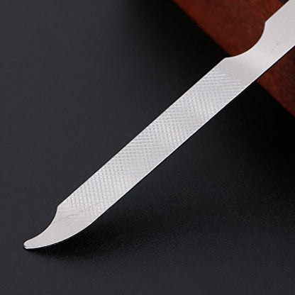 Parts Express Stainless Steel Metal Nail File, Double Side Fingernail Toenail Files Metal File Buffer Fingernails Toenails Art New Pedicure Tool for Salon and Home Manicure Files (F, 10)