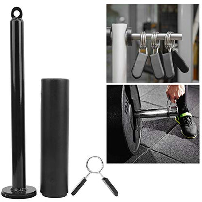 Barbell Loading Pin, DIY Fitness Equipment Accessories, Steel Weight Lifting Support Rod with Sponge Base for Wrist and Forearm Training, Compatible with Barbell Up to