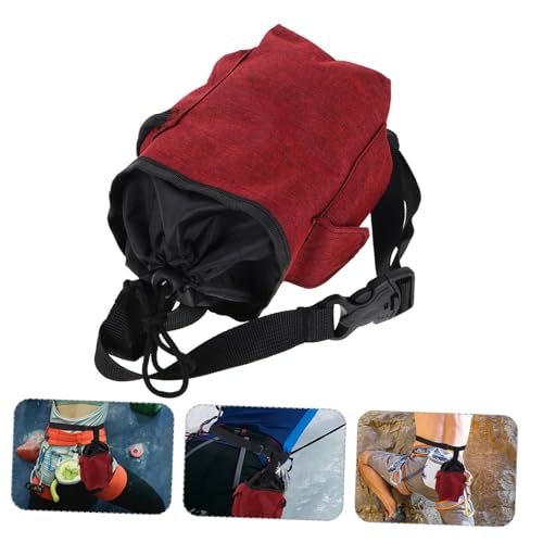 Sosoport Large Chalk Bag Waist Belt and Zippered Storage Pockets for Climbing Bouldering Gymnastics and Weightlifting Versatile Chalk Holder for Secure Grip and Convenient Storage