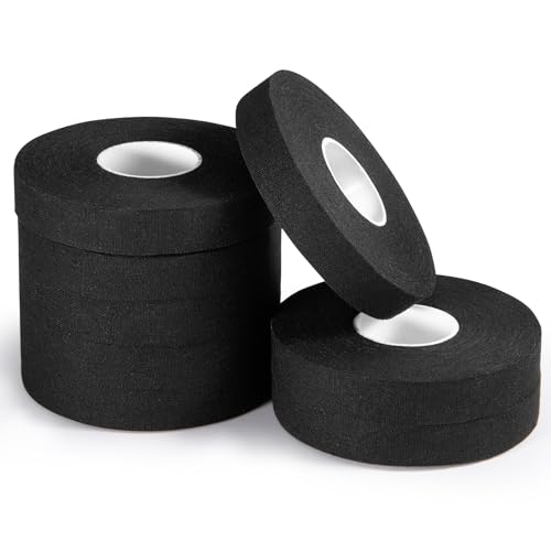 Pro Finger Sports Tape 8 Pack, 0.5 in x 45 Ft Finger Tape for BJJ, Black | Athletic Tape Wrap for Judo, Jiu-Jitsu, Wrestling, Rock Climbing, Weightlifting - color: Black, size: 0.5in x 45Ft - 8 Rolls