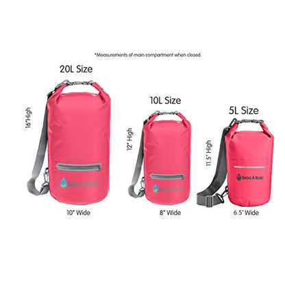 Skog Å Kust DrySak Roll Top Waterproof Bag, 5, 10 & 20 Liter - color: Pink, size: 5 Liter