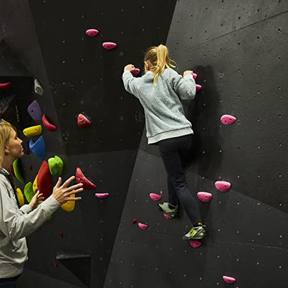 Escape Climbing 10 Screw-On Jugs | Premium Plastic Rock Climbing Holds Designed for Beginners | Ideal Holds for Kids Climbing Wall | Easy To Install | Installation Hardware Included