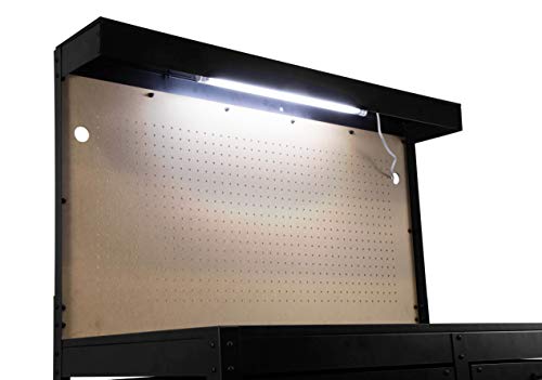 WEN WB4723T 48-Inch Workbench with Power Outlets and Light, Black - size: 48-Inch