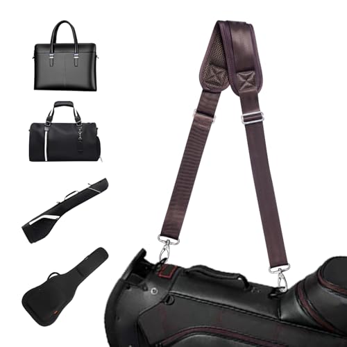 Shoulder Strap for Bag Universal Replacement 58"/67" Fixed Padded Adjustable Buckle Heavy Duty Shoulder Strap - color: Brown, size: 58"
