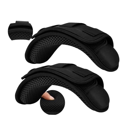 ZINZ 2-Pack Professional Tactical Shoulder Pad, Ultra-Thick & Breathable Cushion for Vest Shoulder Straps and Backpacks, Comfort & Durable - color: Black