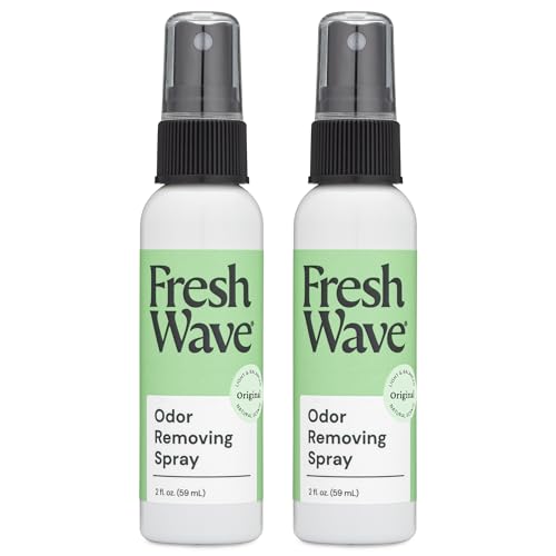 Fresh Wave Odor Eliminator Room Spray, 2 oz Travel Size, 2-Pack, Original | Plant oil formula with lime, pine needle, and cedarwood, Neutralizes air and fabric odors, Non-hazardous, Pet-safe - size: 2 Fl Oz (Pack of 2)