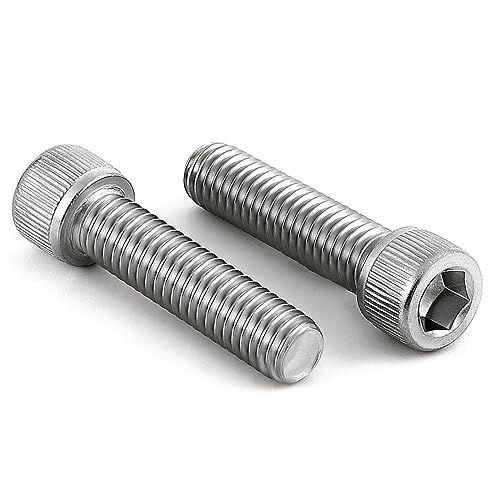 3/8-16 x 1-1/4" Socket Head Cap Screws Bolts, Stainless Steel 18-8 (304), Bright Finish, Fully Threaded, Allen Socket Drive, 10 PCS - size: 3/8-16 x 1-1/4"