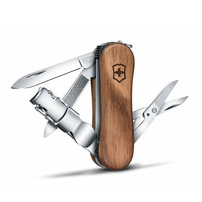 Victorinox 0.6463.T2 Folding Pocket Knife Nail Clip 580 - color: Wood