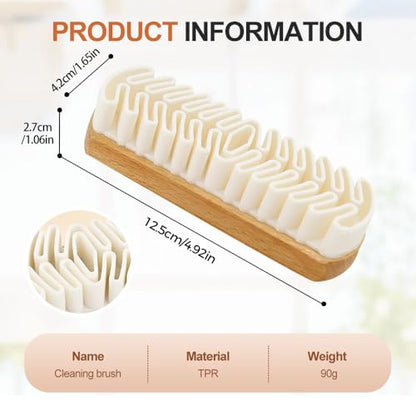 Rubber Shoe Brush for Cleaning, Polish Eraser Suede Brush for Shoes Boots Sneakers Bags Jacket Purse Sofa (2)