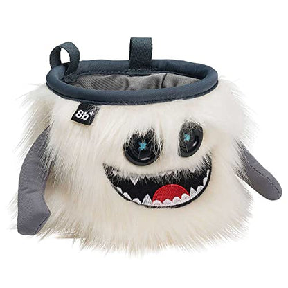 8BPLUS Chalk Bag for Rock Climbing and Bouldering, Chalk Pouch incl Belt & Biner – Cute Funny Character Design, Wide Opening, Gear with Personality, Gift for Climbers - style: MANNY