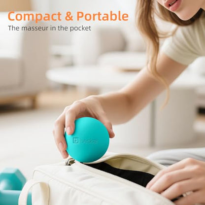 Massage Lacrosse Balls for Myofascial Release, Trigger Point Therapy | Foot Massage Ball to Relieve Plantar Fasciitis, Muscle Soreness - color: Green