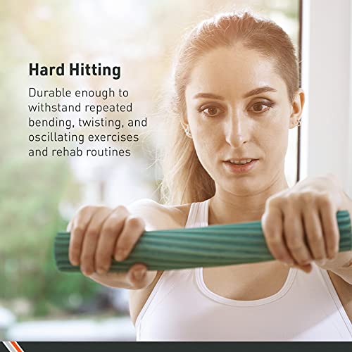 Body Sport Twist & Flex Bar – Flexible Rehab Equipment for Tennis Elbow, Golfer’s Elbow, Arm Injuries, & Tendonitis – Resistance Training for Improved Grip & Strength - color: Blue (Heavy Resistance)