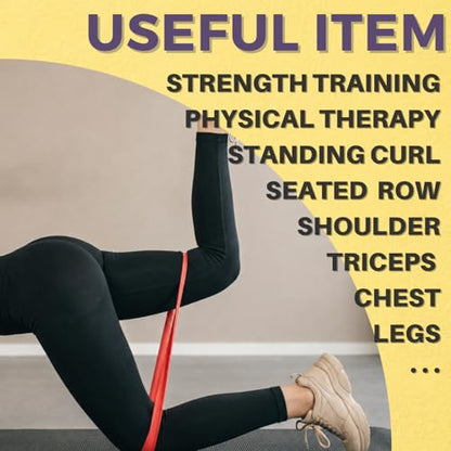 LEZER Resistance Bands - Pull Up Bands for Home Gym Fitness, Stretching, Physical Therapy & Training - Includes Instruction - color: 05 - Green