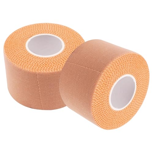 Athletic Sports Tape 1.5 Inch x 30ft, Elastic Athletic Wrist Ankle Tape Roll (2pack, Beige, 1.5 Inch x 10 Yards) - color: Beige