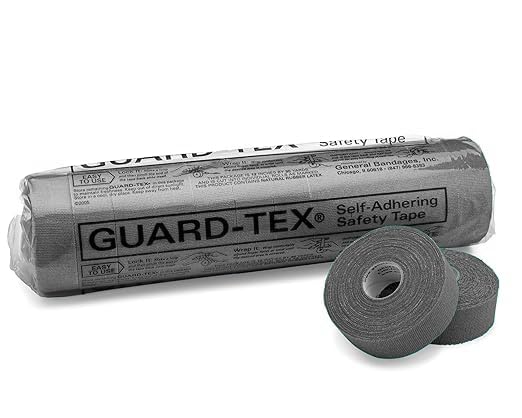 Guard-Tex® Black Finger Tape 3/4 in Self-Adhering Cotton Gauze for Trades — No Adhesive No Residue Skin Protection and Tool Grip — 16 Rolls x 90 ft — Made in USA Since 1935 - color: Black, size: 3/4 Inch