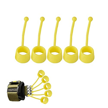 Elastic Silicone Finger Strengthener, 5 Hand Exerciser, Recovery Physical Equipment Workout Extension, Hand Grip Trainer Strength Stretching Rehabilitation - size: 10 lbs 5 finger cots