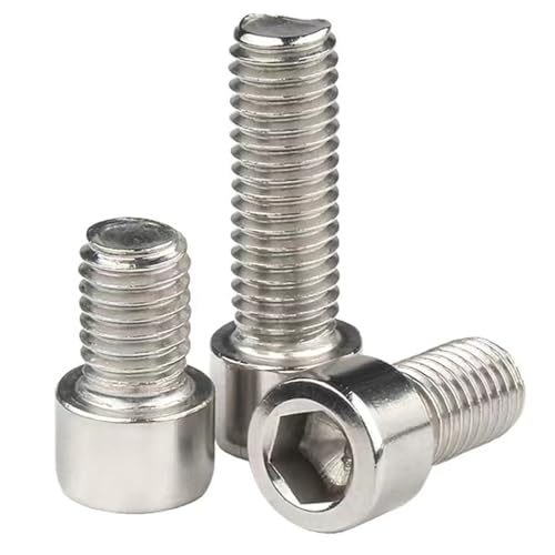M2-0.4 x 8mm Stainless Steel 201,GB/T 70,Metric Socket Head Cap Bolts Screws, Allen Socket Drive,Hex Socket Cap Screw,Machine Full Thread for Bike Water Bottle Cage Holder Bracket Rack,50 Pcs - size: M2-0.4 x 8mm（50 Pcs）
