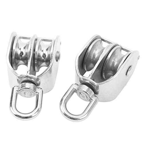Keenso Dual Strap Block M32 Lifting Block 250 Kg Storage Capacity for The Tent Coating, 2 PCS Double Strap for Family Projects