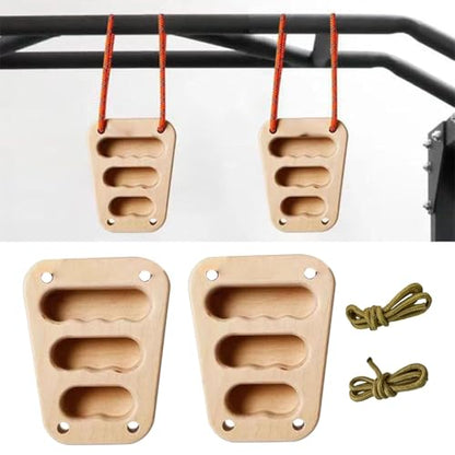 Climbing Hangboard Rock Climbing Training Board Wooden Hang Board Hand Grip Strengthener for Men Women Indoor Outdoor