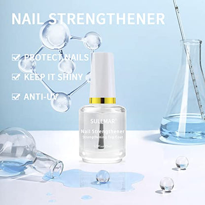 4in1 Nail Hardener Nail Strengthener Nail Rescue Calcium Primer for Thin Nails Growth Nail Repair Nail Care Kit with Cuticle Oil Cuticle Remover Gel Cream - color: 4in1