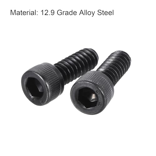 uxcell #10-24x1/2" Hex Socket Head Cap Screw Bolts 12.9 Grade Alloy Steel 25pcs - size: #10-24x1/2"