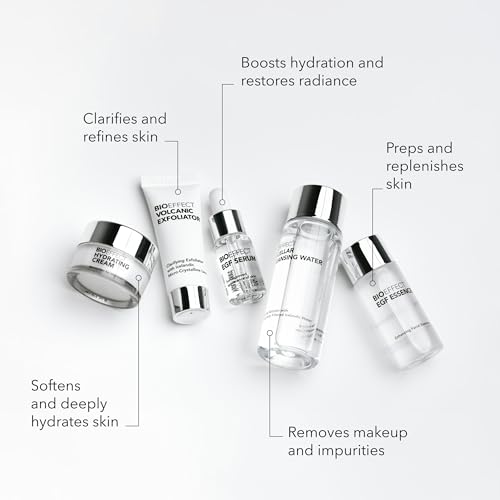 BIOEFFECT On-The-Go EGF Skincare Set | Anti Aging, Travel Size, 5 Piece
