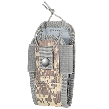 FRTKK Tactical Radio Holder Radio Holster Molle Radio Pouch Universal Radio Case Military Heavy Duty Radio Bag for Police Firefighter Two Ways Walkie Talkies Vest (ACU-small) - color: ACU-small