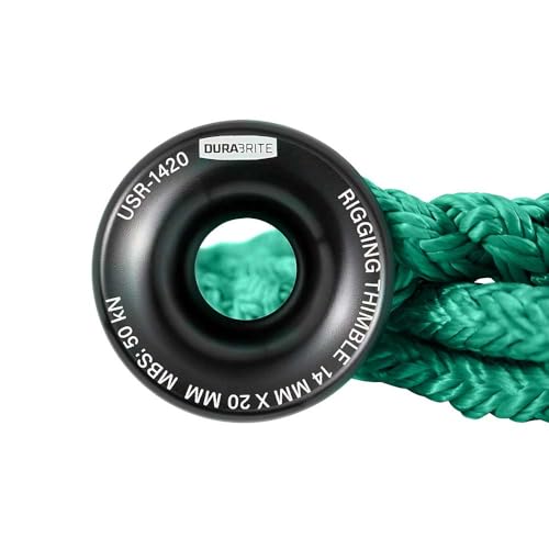 Pelican Rope 3/4" - 12 FT - Green Adjustable Rigging Block Sling with Aluminum Ring - 20,000 LBS MBS / 2,000 LBS WLL, 12 Strand, Polyester, Arborist Sling, Tree Climbing Gear - Single-Head - style: Single-Head | 3/4" – 12 FT