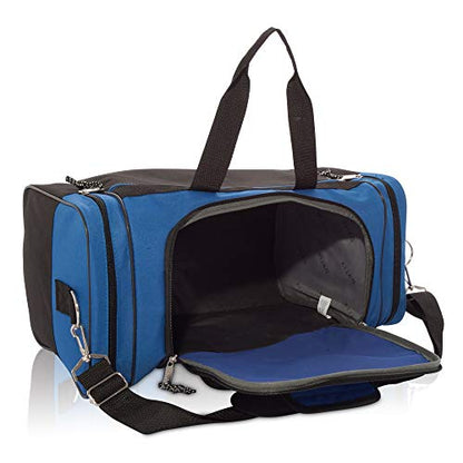DALIX 17" Blank Duffle Bag Duffel Bag Travel Size Sports Durable Gym Bag - color: Royal Blue