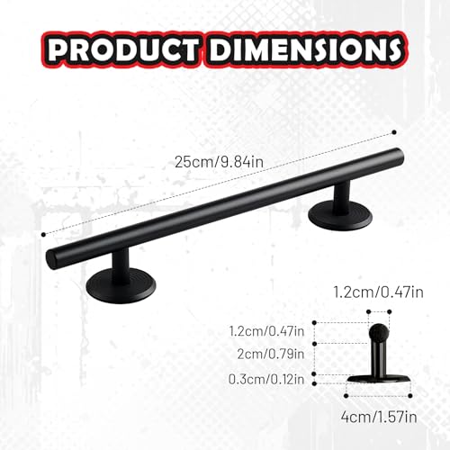 Simhoa Fingerboard Round Rail, 25cm Stainless Steel Skateboard Obstacle with Stable Base for Fingerboard Parks and Trick Practice